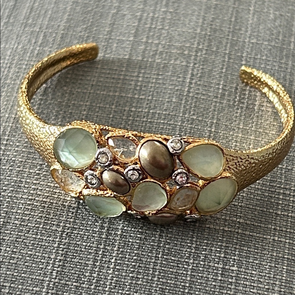 Alexis Bittar Elegant Gold Tone Bracelet